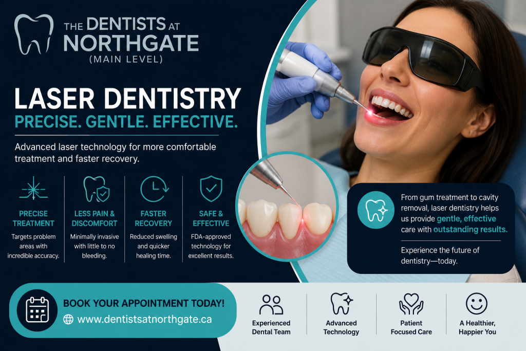 what is laser dentistry and how is it used at a north edmonton dental clinic